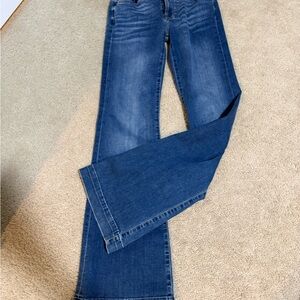 7 For All Mankind Dark Blue Flare Jeans